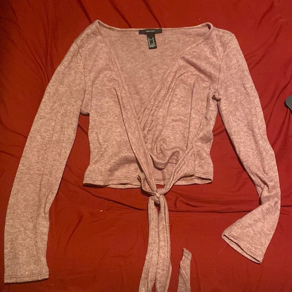 Forever 21 long sleeve crop top